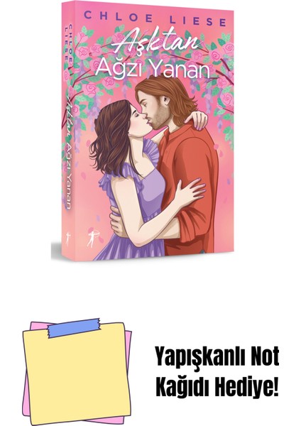 Aşktan Ağzı Yanan + Yapışkanlı Not Kağıdı