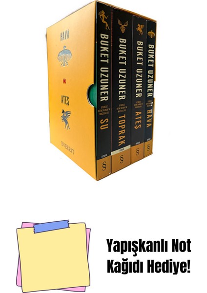 Buket Uzuner Tabiat Dörtlemesi Set + Yapışkanlı Not Kağıdı