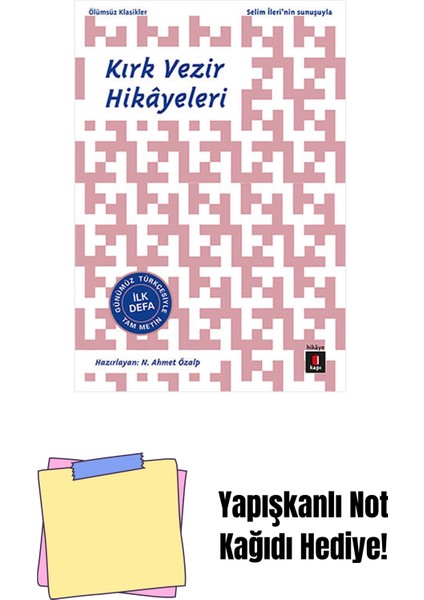 Kırk Vezir Hikâyeleri + Yapışkanlı Not Kağıdı