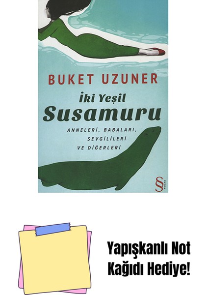 Iki Yeşil Susamuru + Yapışkanlı Not Kağıdı