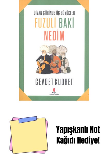 Fuzuli - Baki - Nedim + Yapışkanlı Not Kağıdı