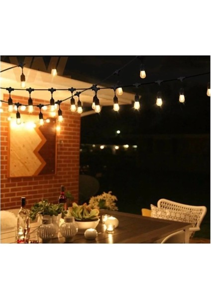 Mykonos Sarkıt Eklenebilir Dış Mekan Sarmaşık Yılbaşı Ağaç ve Bahçe Aydınlatma E27 Duylu 10 Metre 20 Duy modelleri