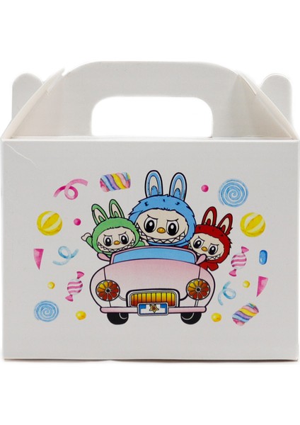 Labubu Baskılı Karton Kutu 3’lü Set | 10X14 cm | Hediye, Parti ve Sunum Kutusu modelleri