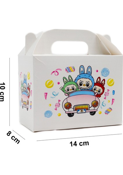 Labubu Baskılı Karton Kutu 3’lü Set | 10X14 cm | Hediye, Parti ve Sunum Kutusu fırsatları