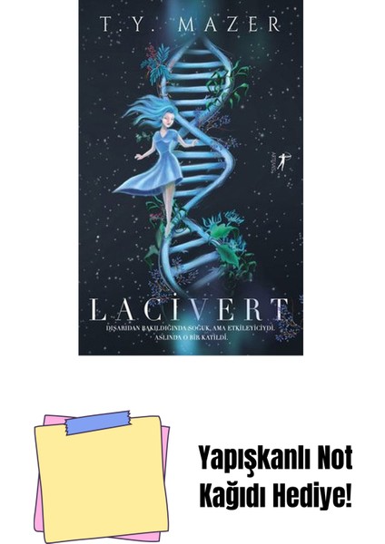 Lacivert + Yapışkanlı Not Kağıdı