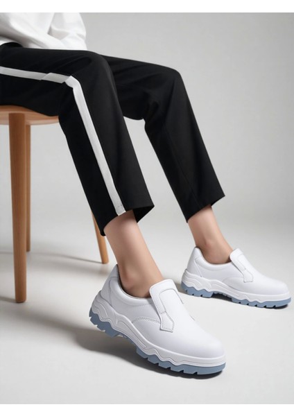 Cilt Deri Iş Ayakkabısı 060 Su Geçirmez Çelik Burunlu Mekap Suya