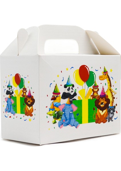 Safari Temalı Karton Kutu 3’lü Set | 10X14 cm | Hediye, Parti ve Sunum Kutusu fırsatları