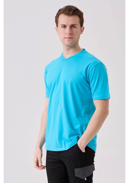 V Yaka 100 Pamuk Penye Tshirt Is Gvenligi Galanthus Shirt Nefes Alabilir Rahat Şık Tasarım modelleri