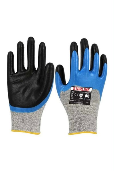 Starline Nitril Kaplamalı Kesilmeye Dayanıklı Iş Eldiveni 125620 Ce Köpük Kaymaz Koruma