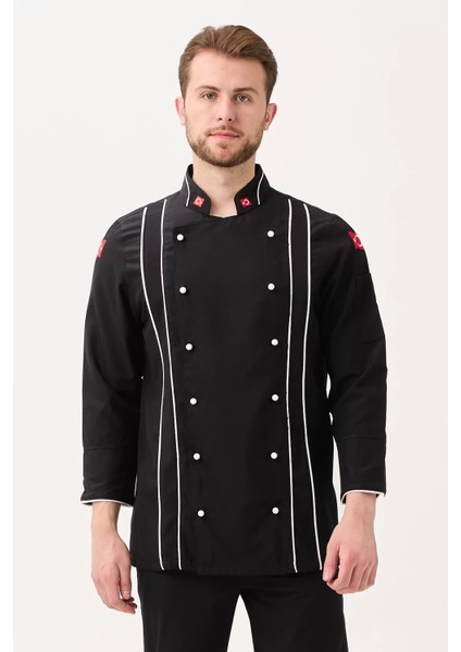 Aşçı Ceketi Kruvaze Profesyonel Hispanica Şef Nefes Alabilir Şık Mutfak fiyatları