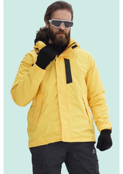 Kışlık Erkek Mont Polar Astarlı Su Geçirmez Fiyort Floyen Polarlı Yağmurluk Yağmura Karşı Maksimum