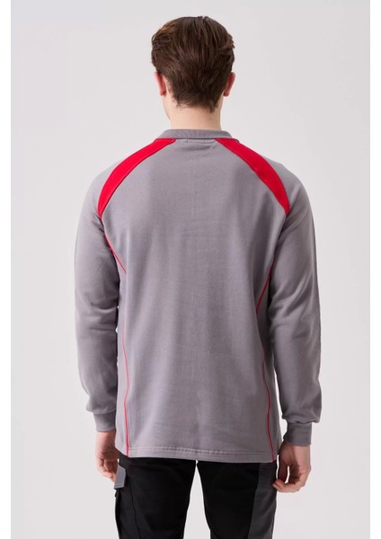 Polo Yaka Uzun Kollu Sweatshirt Detayli Is Giyim Vancelya Nefes Alabilir Iş Günlük Için fırsatları