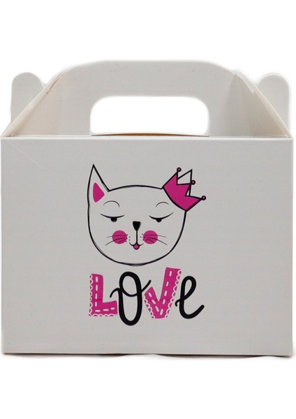 Kedi Temalı Karton Kutu 3’lü Set | 10X14 cm | Hediye, Parti ve Sunum Kutusu fiyatları
