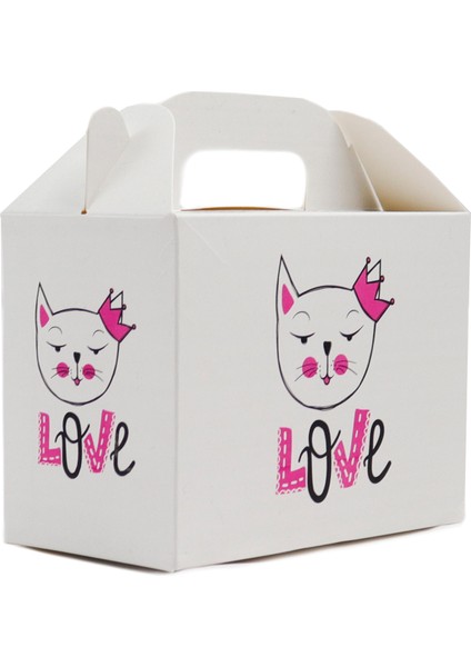 Kedi Temalı Karton Kutu 3’lü Set | 10X14 cm | Hediye, Parti ve Sunum Kutusu fırsatları