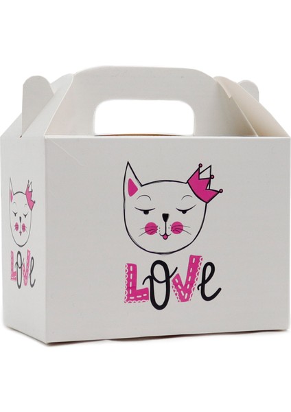 Kedi Temalı Karton Kutu 3’lü Set | 10X14 cm | Hediye, Parti ve Sunum Kutusu indirimleri