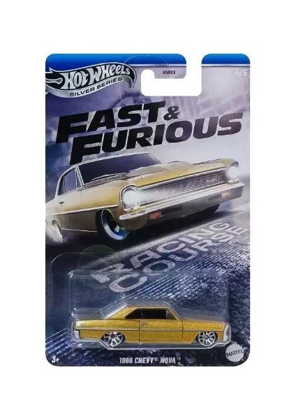 Hot Wheels Silver Series Fast & Furious 1966 Chevy Nova HNR88 JBY42
