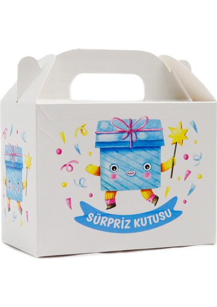 Sürpriz Temalı Karton Kutu 3’lü Set | 10X14 cm | Hediye, Parti ve Sunum Kutusu modelleri