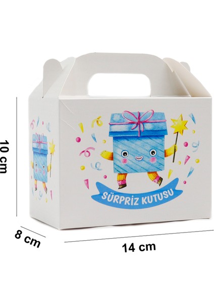 Sürpriz Temalı Karton Kutu 3’lü Set | 10X14 cm | Hediye, Parti ve Sunum Kutusu fırsatları
