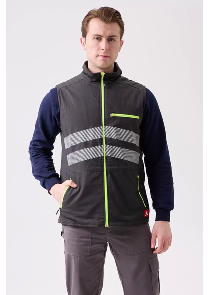 Su Geçirmez Yansıtıcı Iş Yeleği Kışlık Salix Outdoor Yelek Suya Hafif Fonksiyonel Cepli fiyatları