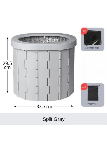 Katlanır Taşınabilir Tuvalet | Abs Malzeme, Hafif ve Dayanıklı | Kamp, Seyahat, Balıkçılık, Plaj, Uzun Yol ve Acil Durumlarda Kullanıma Uygun Çok Fonksiyonlu Katlanabilir Portatif Lazımlık fiyatları