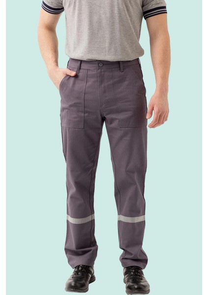 Reflektifli Pamuk Gabardin Is Pantolonu Nova Yazlık Iş Sıcak Havalarda Hafif Fonksiyonel