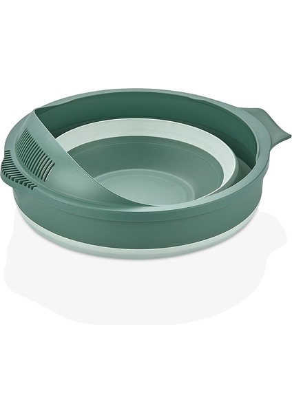 Qlux Katlanır Kase ve Pirinç Süzgeci Kamp Karavan Mutfak Pirinç Süzgeci Kase fiyatları