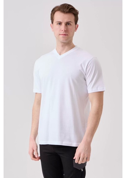 V Yaka 100 Pamuk Penye Tshirt Is Gvenligi Galanthus Shirt Nefes Alabilir Rahat Şık Tasarım fiyatları