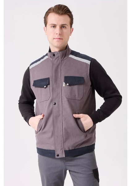 Kışlık Gabardin Iş Yeleği Sıcak Rüzgar Geçirmez Blaze Tutucu Fonksiyonel Cepli fiyatları