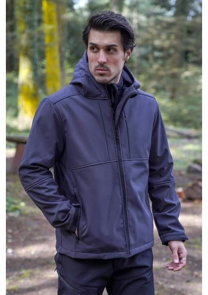 Softshell Erkek Mont Su Geçirmez Kapüşonlu Outdoor 350 Flam2 Fiyort Rüzgar Günlük fiyatları
