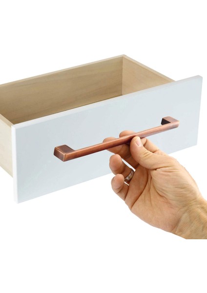 Mobilya Mutfak Çekmece Kapak Dolap Kulpu Kulbu Kulpları Kulp Metal 224 mm Eskitme Antik Bakır fırsatları