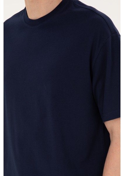 Erkek Lacivert Tişört 50294216-VR033