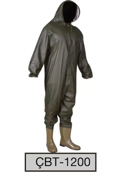 Su Geçirmez Tulum Takım CBT1200 Balıkçılık ve Şantiye 1200 Yerli Çizme Kapüşonlu Boy Çbt fiyatları