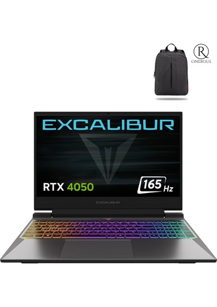 Excalibur 13.nesil Core I5 13420H-RTX4050 6GB-32GB RAM-500GB Ssd-15.6inç + Windows 11 Home