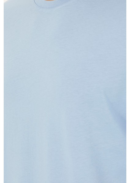 Erkek Açık Mavi Tişört 50294216-VR003