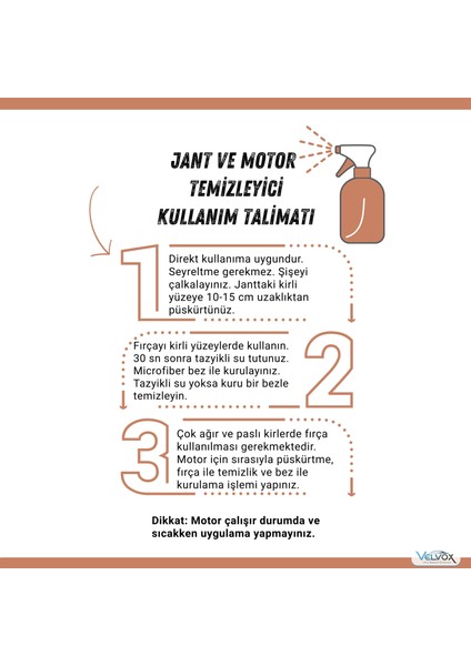 Jant ve Motor Temizleyici 500 Ml, Pro Detay Fırça Hediyeli, Jant Temizleme, Motor Temizleme