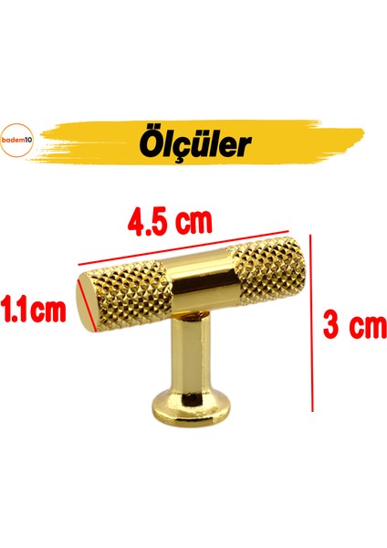 Metal Kulp Düğme Çekmece Mutfak Mobilya Dolabı Dolap Kapak Kulpu Kulbu Kulpları Altın Gold fiyatları