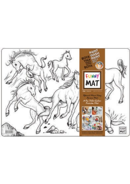 Funny Mat - Atlar 33,5X48CM