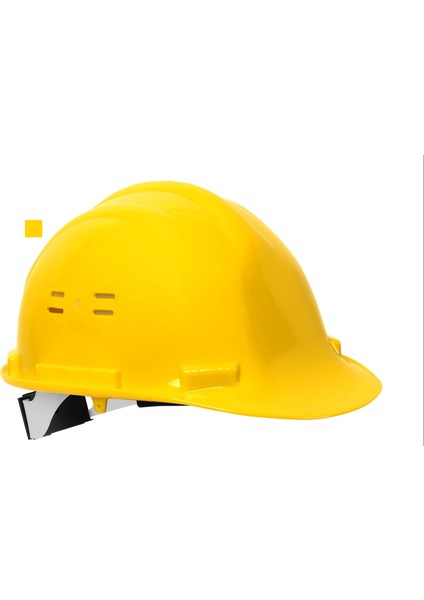 Plastik Baret Hafif ve Konforlu Iş Güvenliği Kaskı 1548 Essafe Vidalı Yerli Çene Bağsız