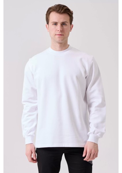 Pamuklu Sweatshirt Kışlık Erkek Süveter Galanthus Basic Rahat Kesim Günlük Iş Kullanımı Için fiyatları