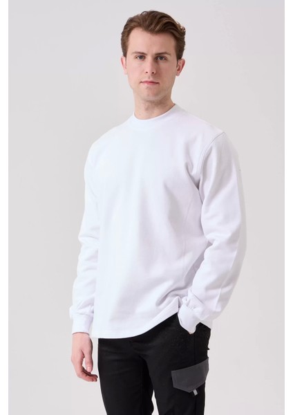 Pamuklu Sweatshirt Kışlık Erkek Süveter Galanthus Basic Rahat Kesim Günlük Iş Kullanımı Için modelleri