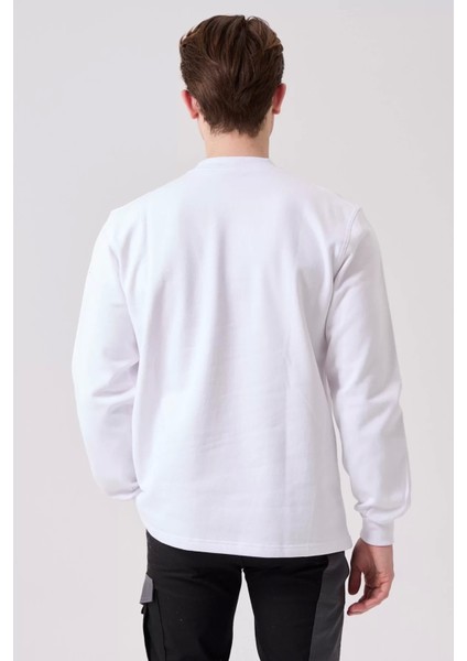 Pamuklu Sweatshirt Kışlık Erkek Süveter Galanthus Basic Rahat Kesim Günlük Iş Kullanımı Için fırsatları