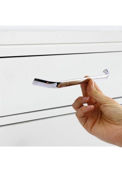 Mobilya Mutfak Dolabı Çekmece Dolap Kapak Kulpu Düz Metal Kulp Kulbu Kulpu Krom 192 mm modelleri