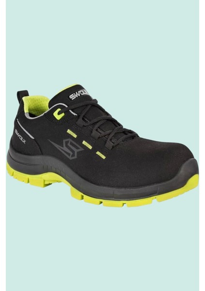Swolx Siyahneon Iş Güvenliği Ayakkabısı 100 Combo Fosforlu