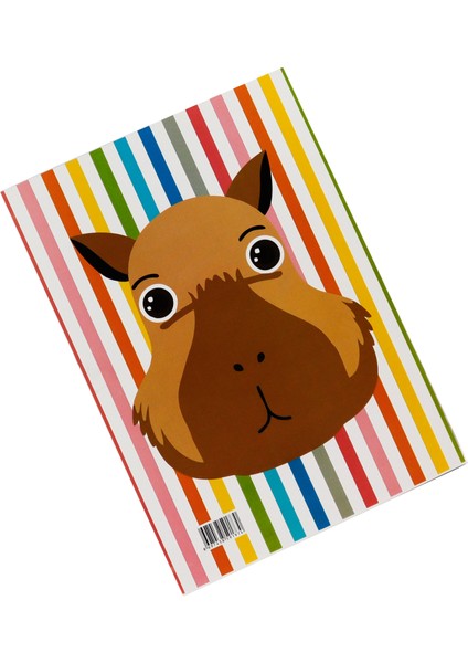 Capy Bara Boyama Kitabı 16 Sayfa + Sticker + Kendin Kes Maske Hediyeli fiyatları