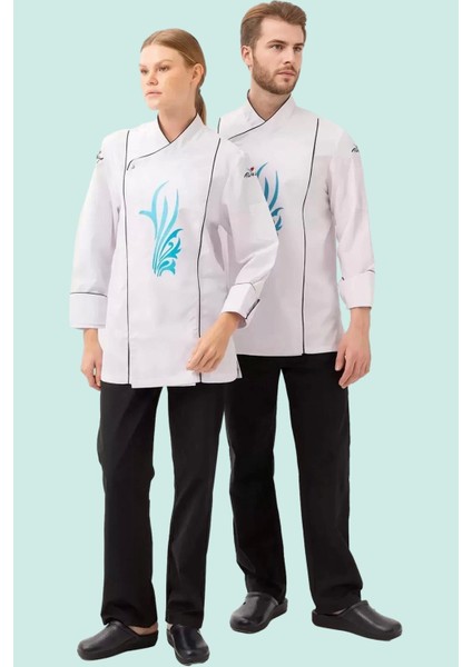 Libani Profesyonel Aşçı Ceketi Nefes Alan Dayanıklı Tasarım Şef Alabilir Mutfak Kullanımı Için