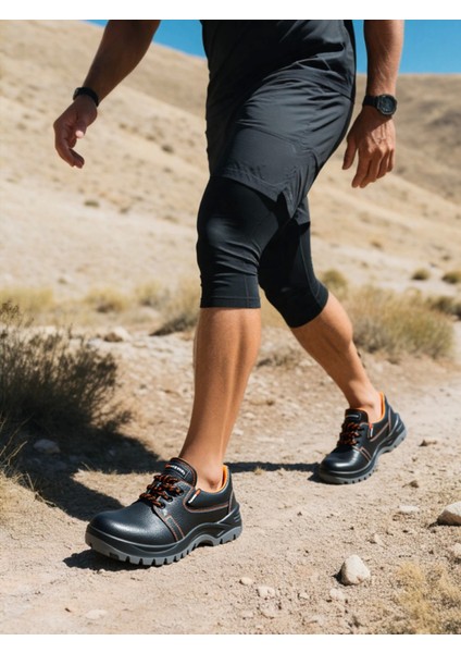 Deri Erkek Iş Güvenliği Ayakkabısı Rolax 106 Mekap Cilt Suya Çelik Burunlu