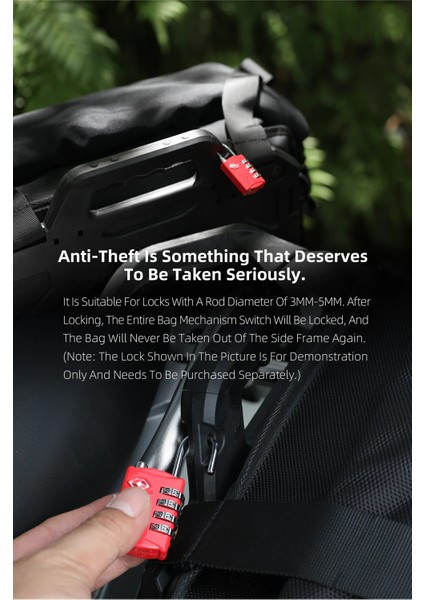 35L Quick Release Yan Çanta, Mechanıc Seri – Su Geçirmez, Dayanıklı, Hızlı Tak-Çıkar Sistemli Motosiklet Çantası indirimleri