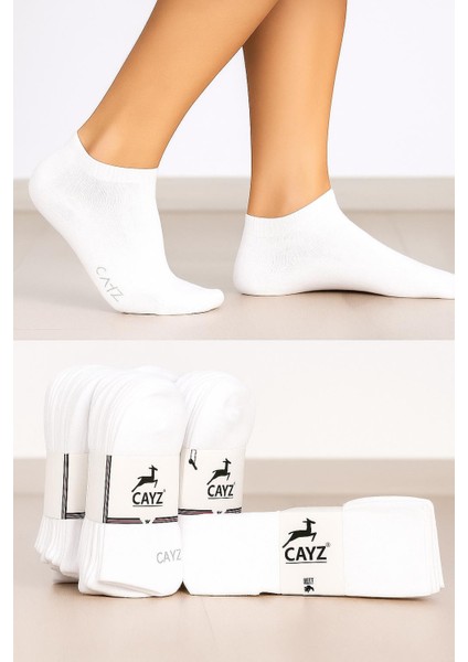 6 Çift Kadın Kısa Dikişsiz Patik Çorap - Siyah,beyaz,gri