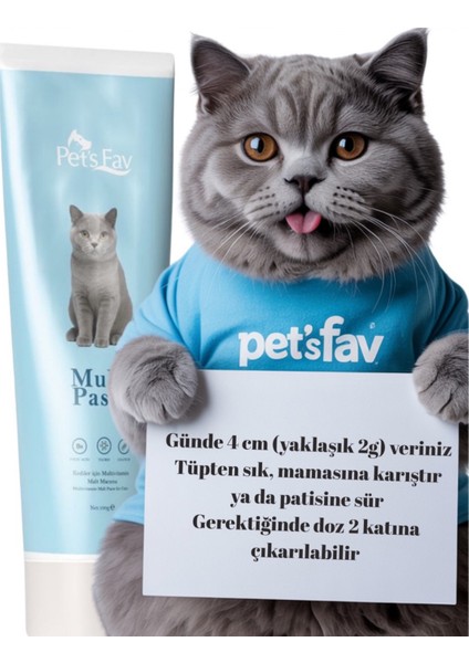 Kedi Malt Macunu Tüy Yumağı & Kusma Önleyici & Vitamin, Taurin ve Kalsiyum Destekli modelleri