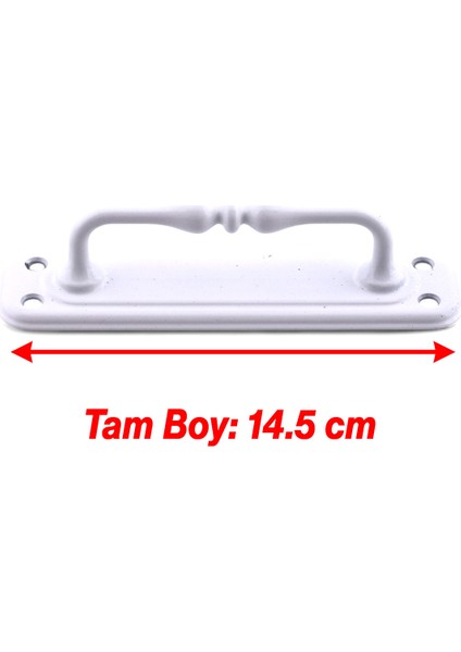 Beyaz Büyük Metal Kapı Çekme Kolu 14.5 cm Tutamağı Kulp Saclı Kulpları Dolap Mobilya Dolap Çekmece fiyatları